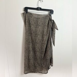 MiracleSuit animal printed cheetah saraong wrap skirt